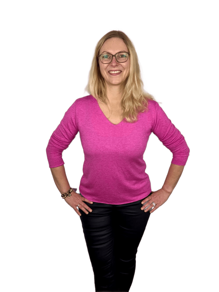 Pullover Basic mit V-Ausschnitt