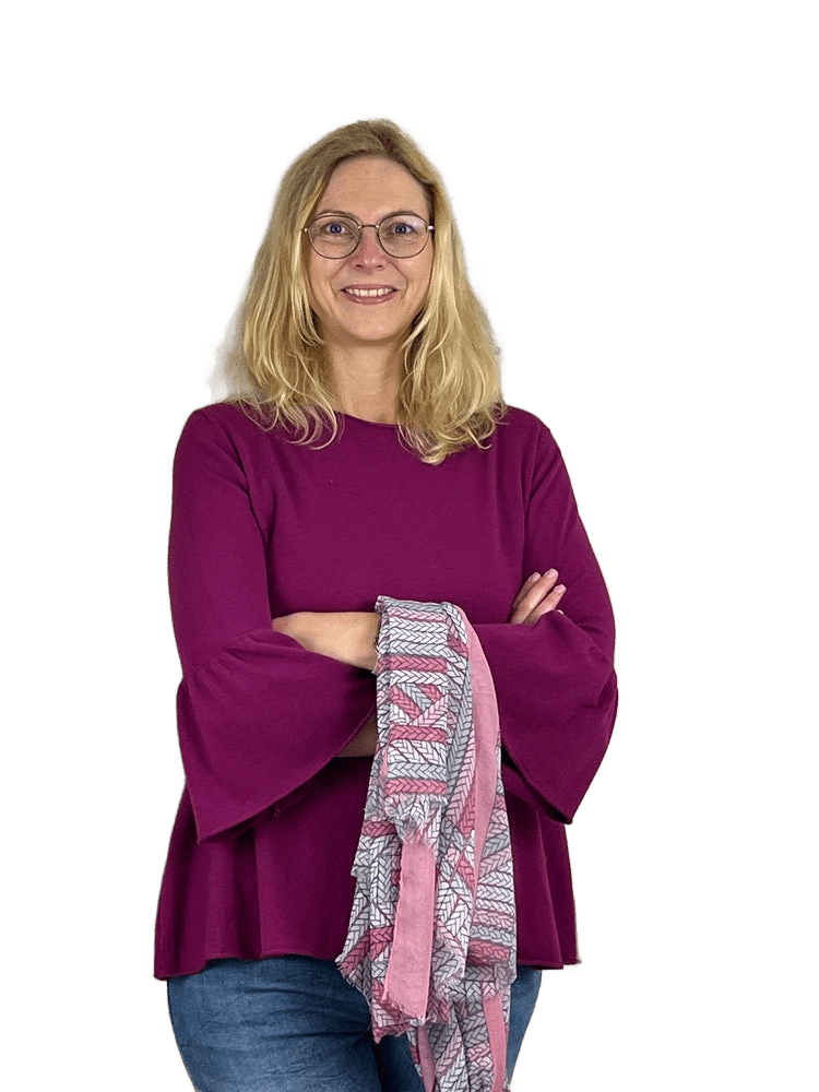 Pullover in A-Form mit Trompetenärmeln
