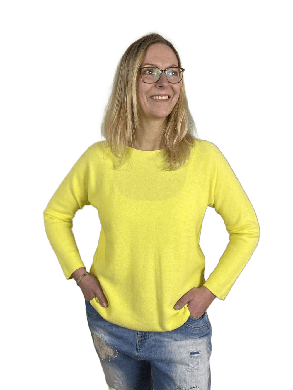 Pullover mit Rundhals und Langarm