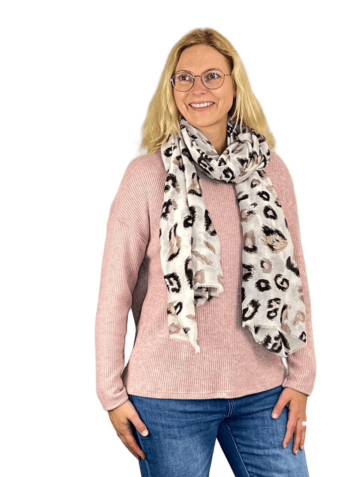 Rippenpulli mit Rundhals