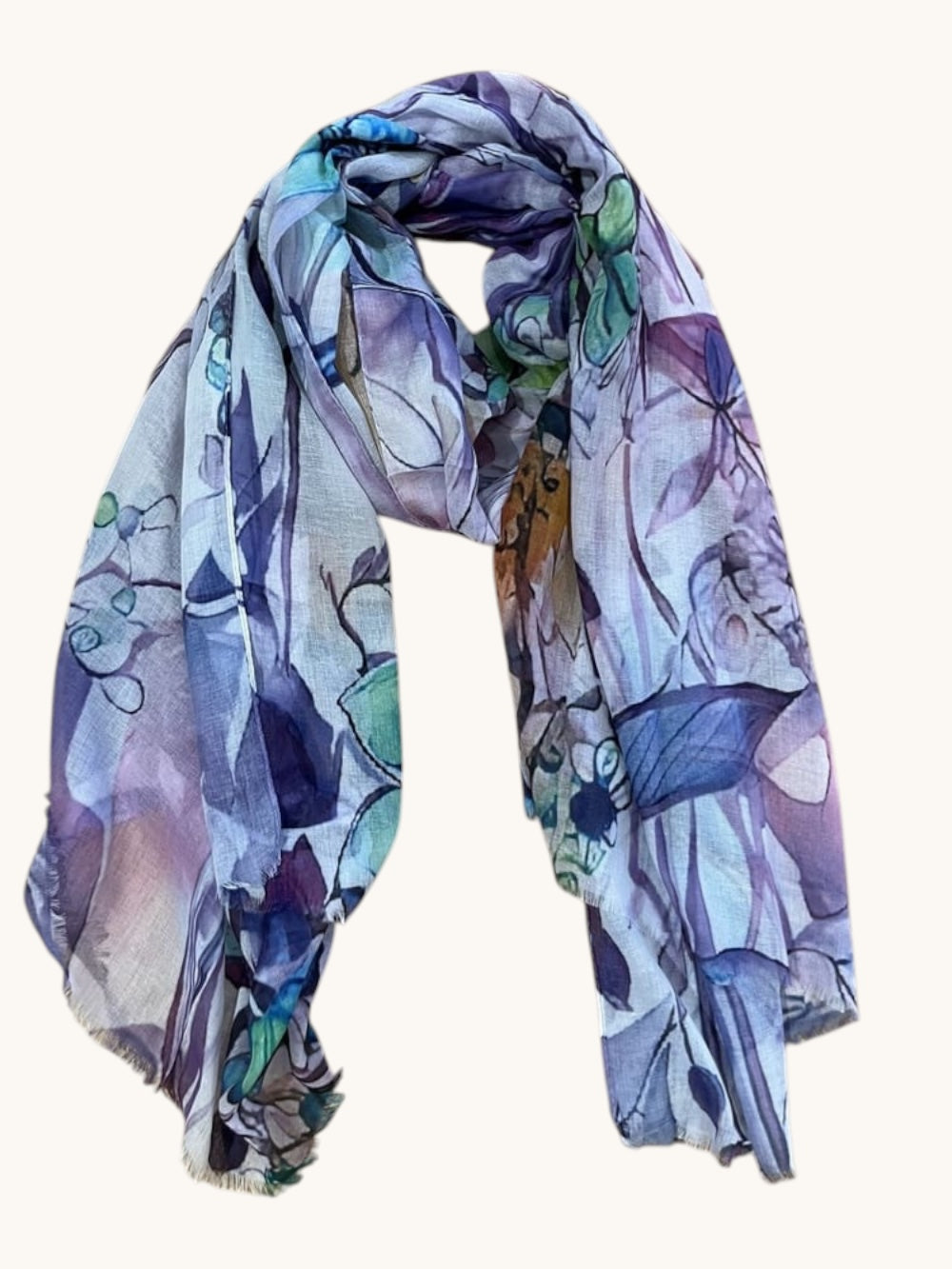 Leichter Schal aus Viskose, floral von Bella Vita - Mode & Lifestyle