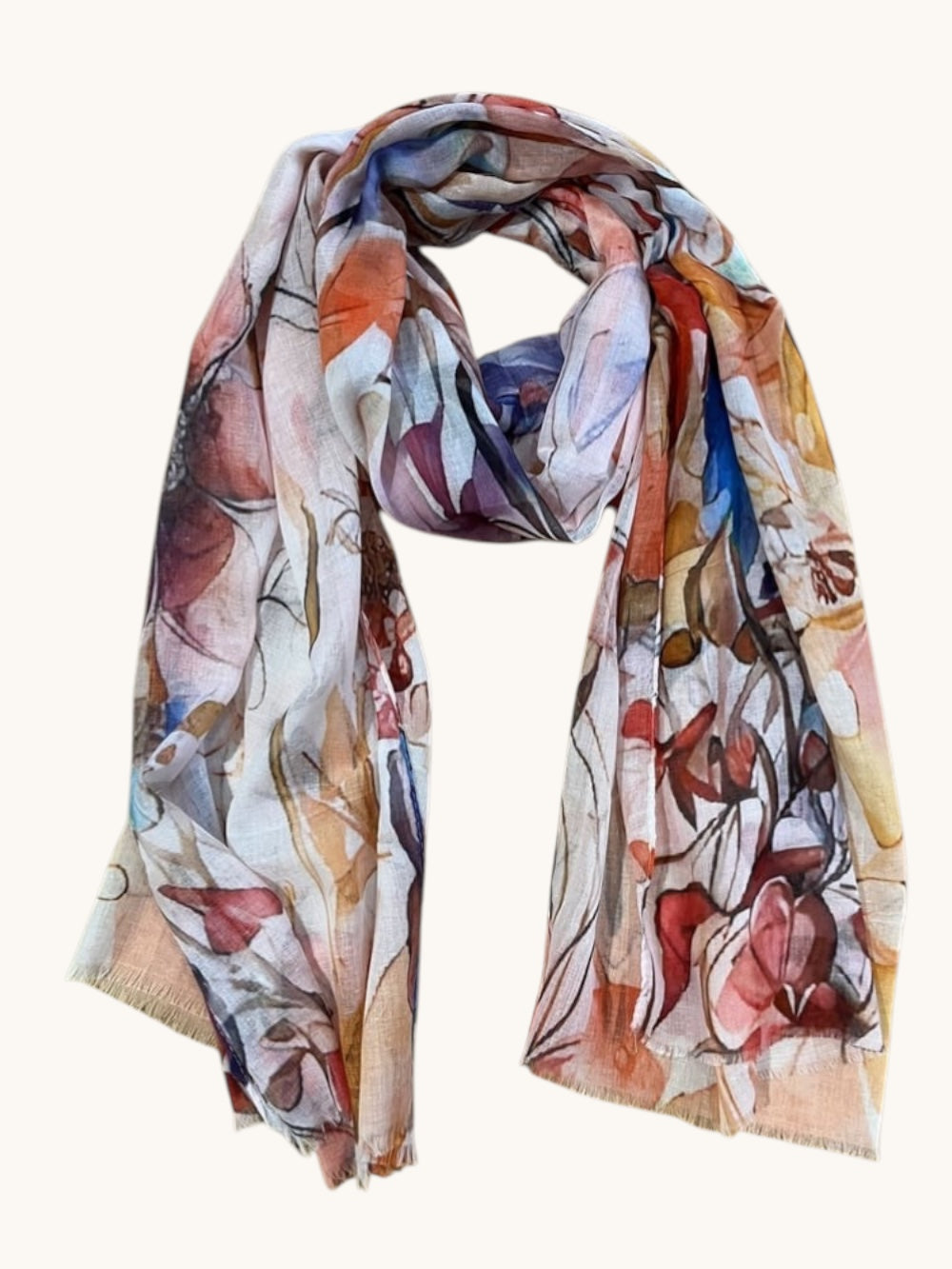 Leichter Schal aus Viskose, floral von Bella Vita - Mode & Lifestyle