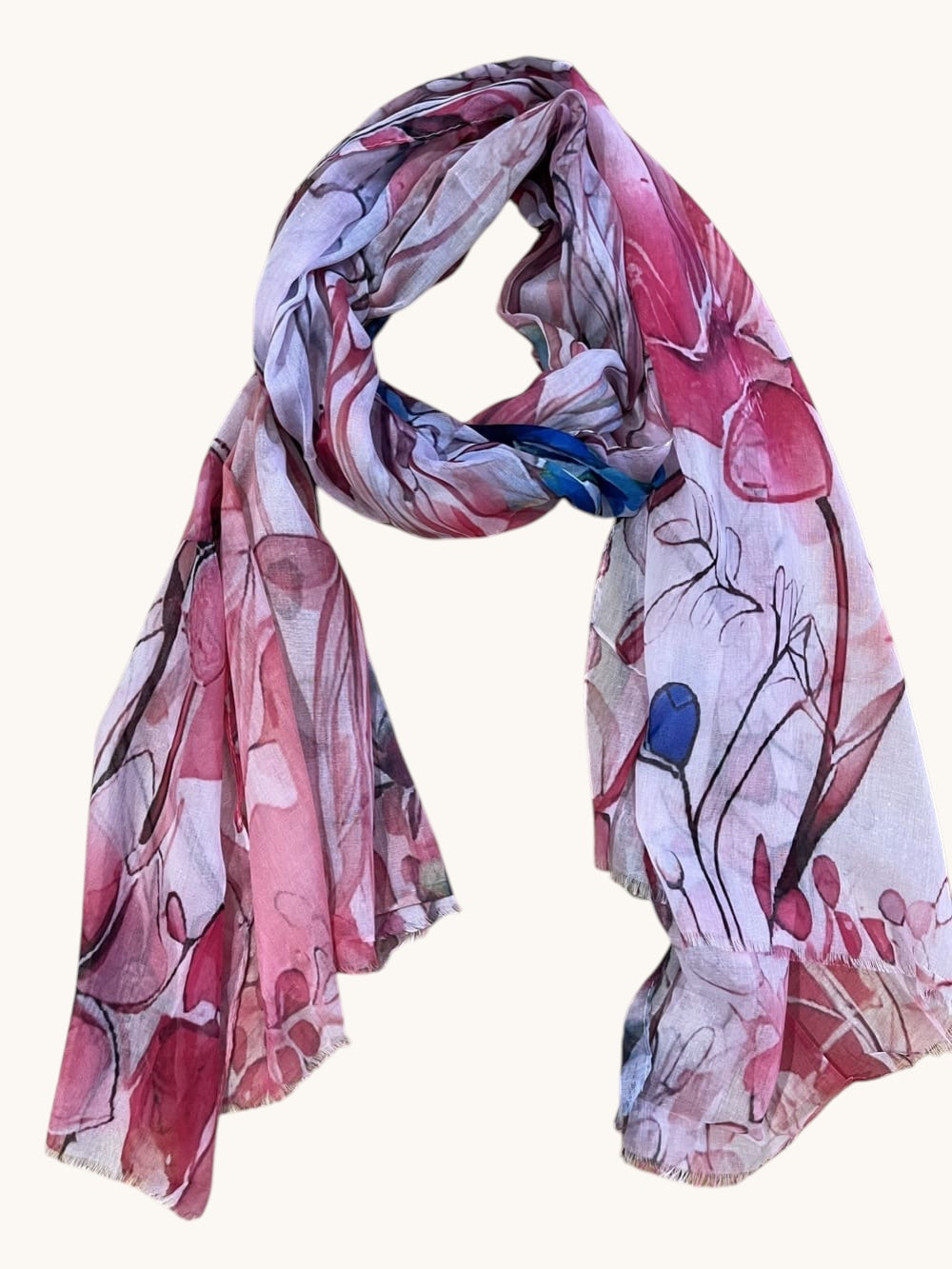 Leichter Schal aus Viskose, floral von Bella Vita - Mode & Lifestyle