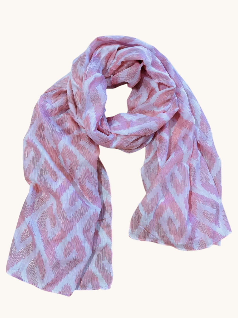 Leichter Schal aus Viskose, grafisch mit Glanzfaden von Bella Vita - Mode & Lifestyle