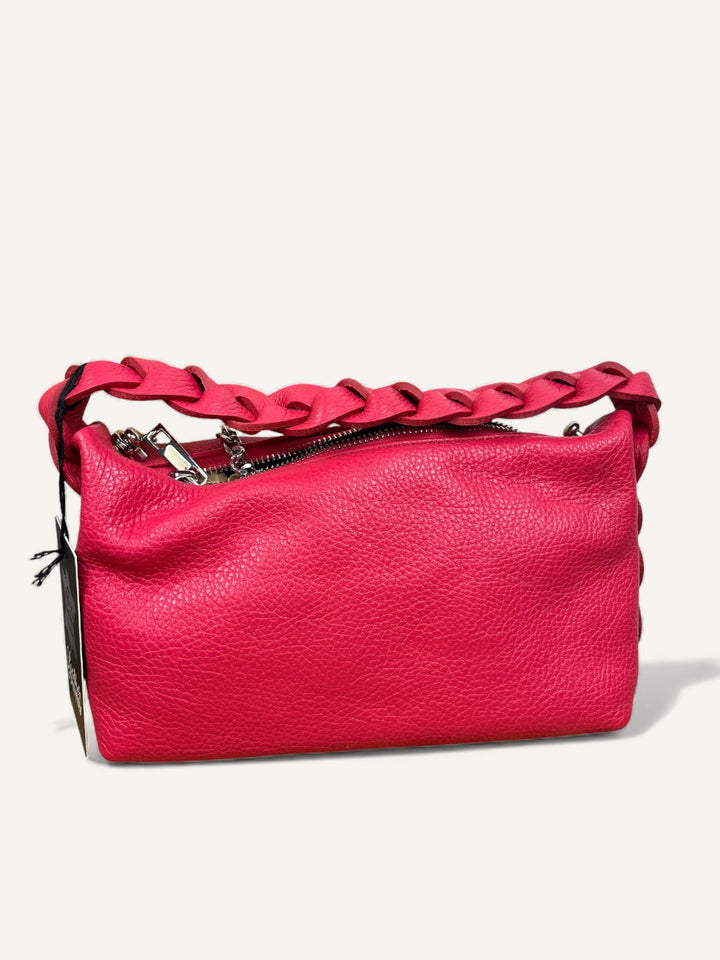 Schultertasche aus Echtleder mit dekorativem Schulterriemen von Bella Vita - Mode & Lifestyle