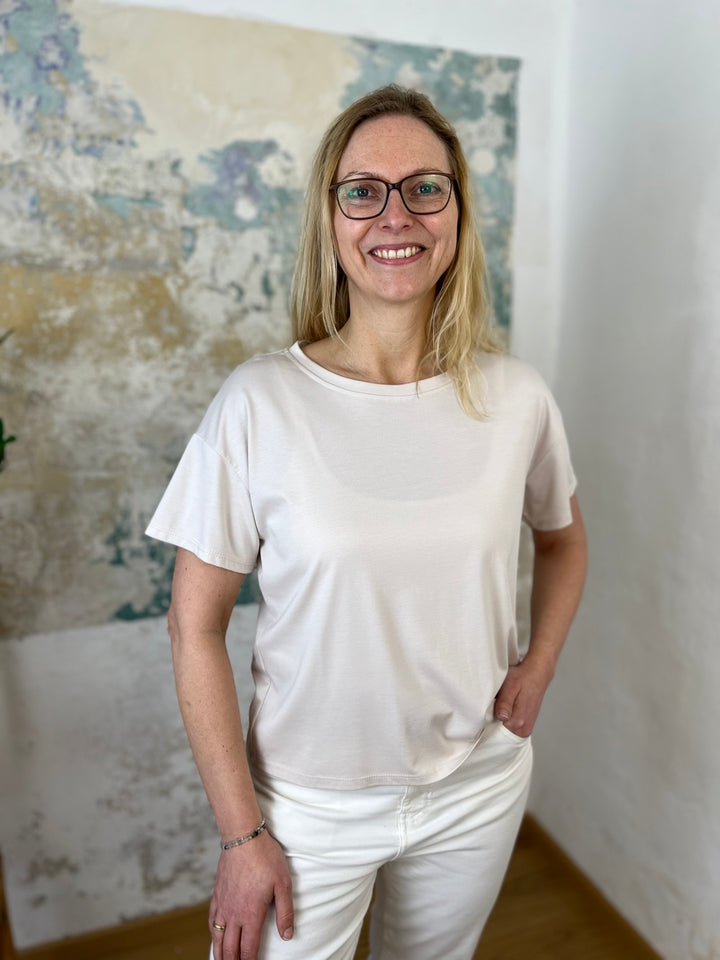 Basicshirt mit Halbarm
