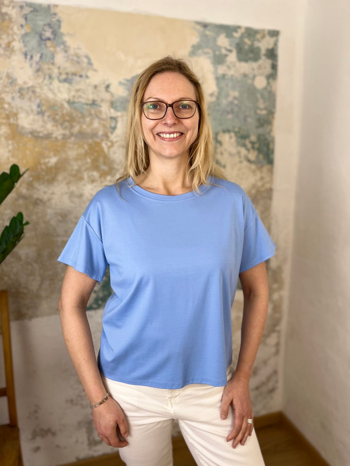 Basicshirt mit Halbarm