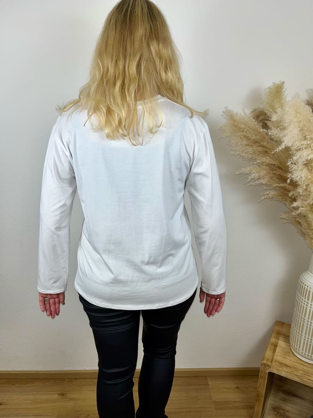 Shirt mit Frontdruck "Be mine", weiß