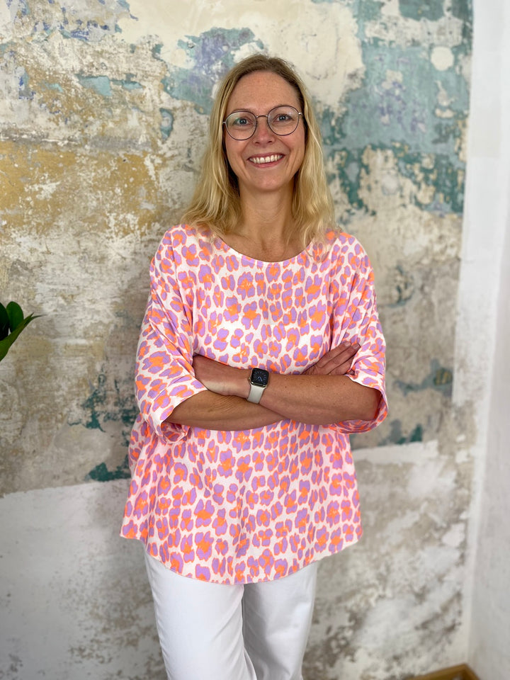 Oversize-Shirt Leo, Neonfarben