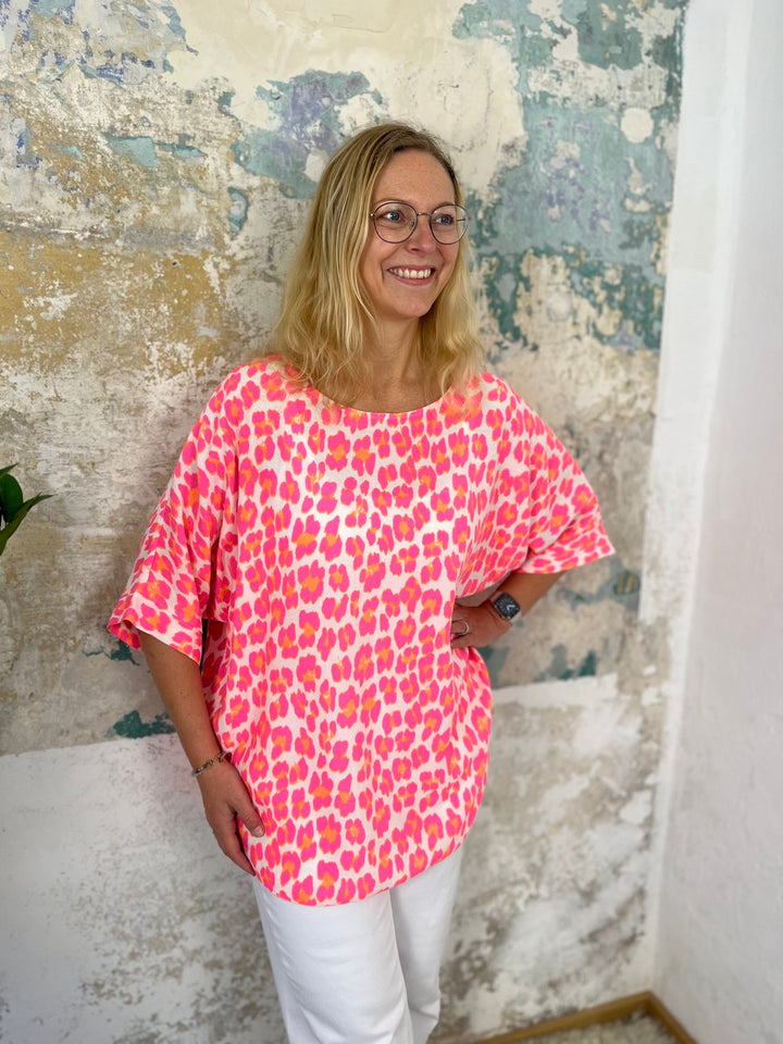 Oversize-Shirt Leo, Neonfarben