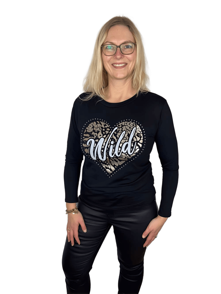 Shirt mit Frontdruck "Wild"