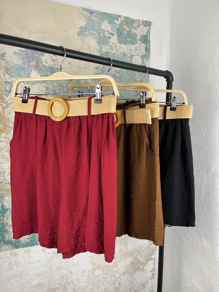 Shorts mit elastischem Gürtel