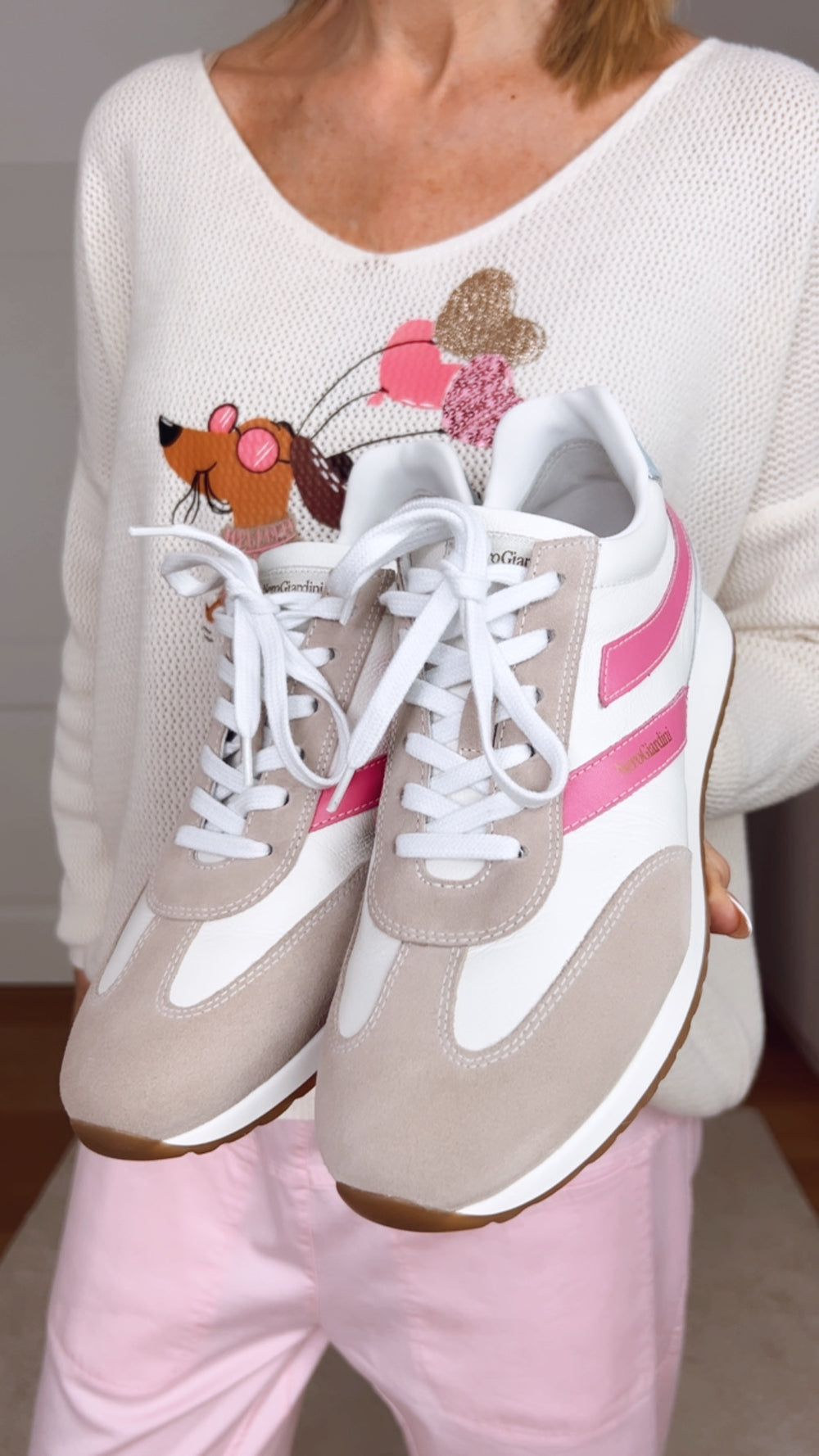 NeroGiardini Sneaker, ecru-pink von Bella Vita - Mode & Lifestyle