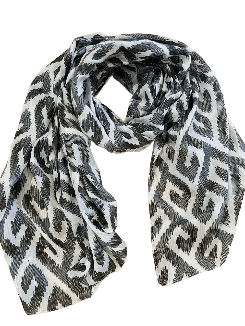 Leichter Schal aus Viskose, grafisch mit Glanzfaden von Bella Vita - Mode & Lifestyle