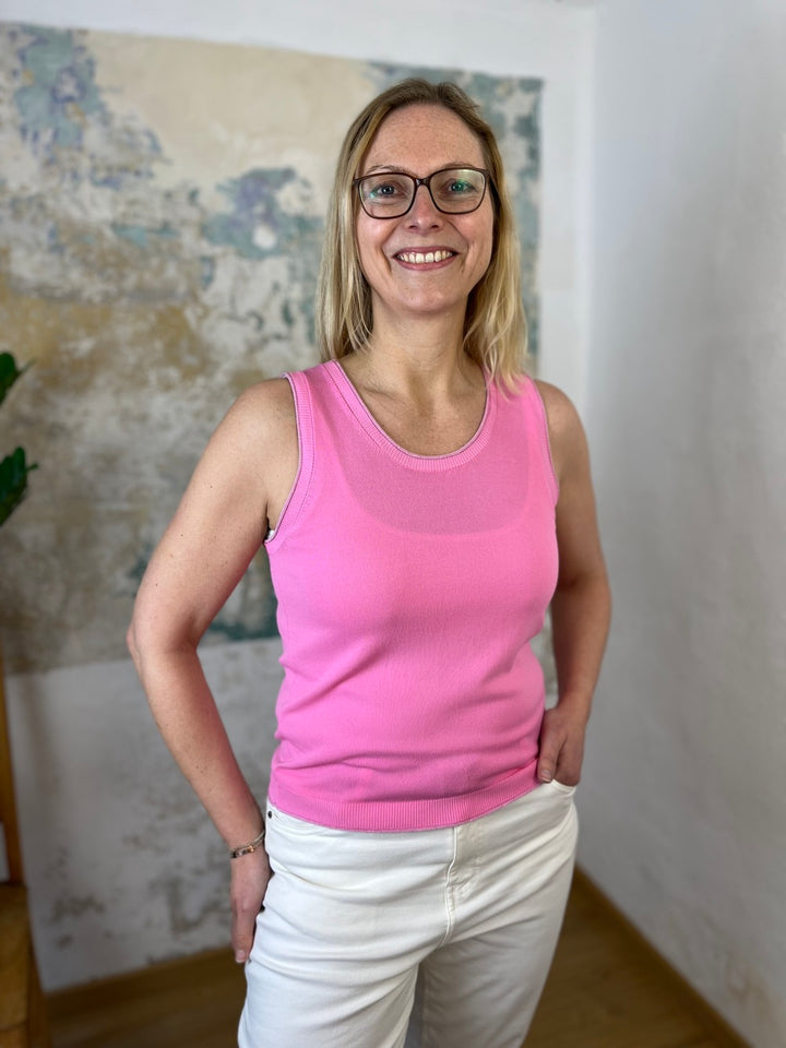 Stricktop mit Rollkante