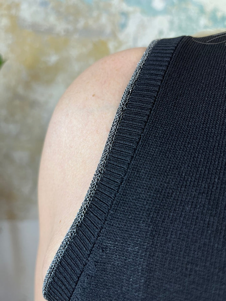 Stricktop mit Rollkante