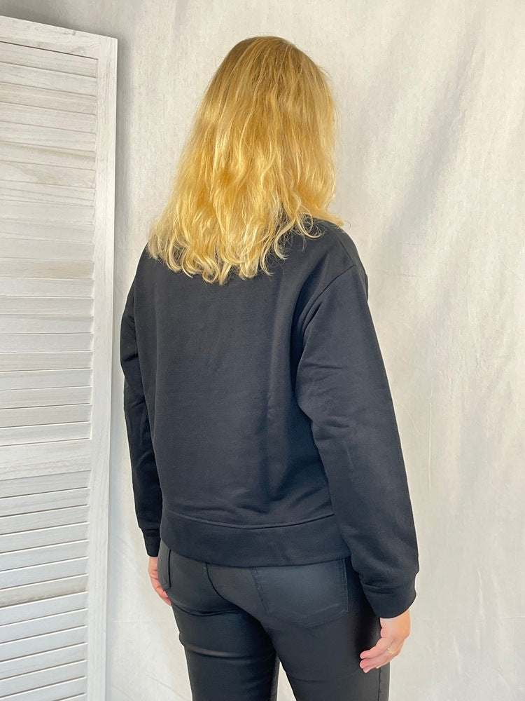 Sweatshirt mit Pailettenapplikation Stern
