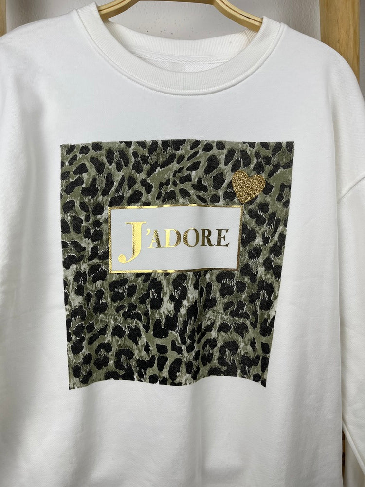 Sweatshirt mit Frontdruck J'Adore