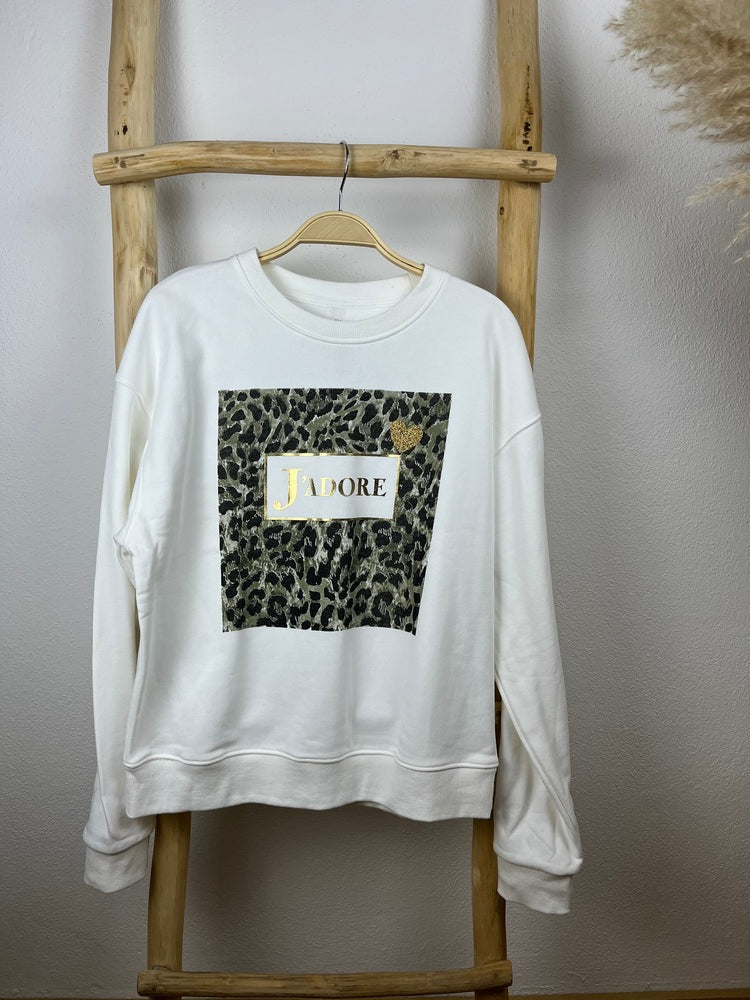 Sweatshirt mit Frontdruck J'Adore