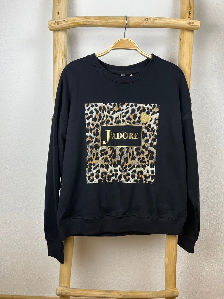 Sweatshirt mit Frontdruck J'Adore