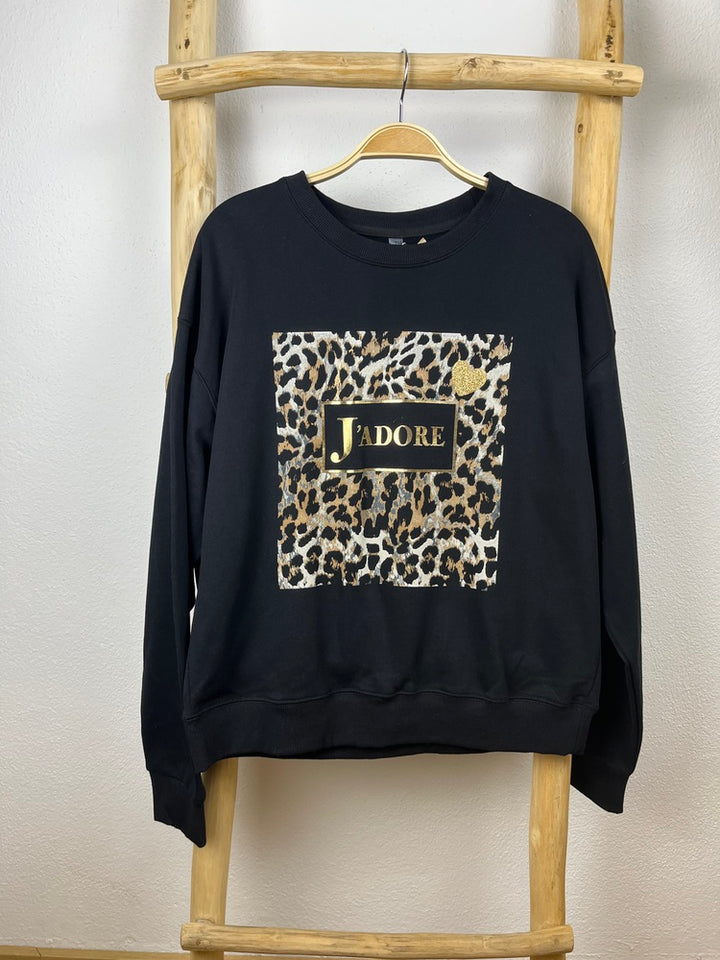 Sweatshirt mit Frontdruck J'Adore