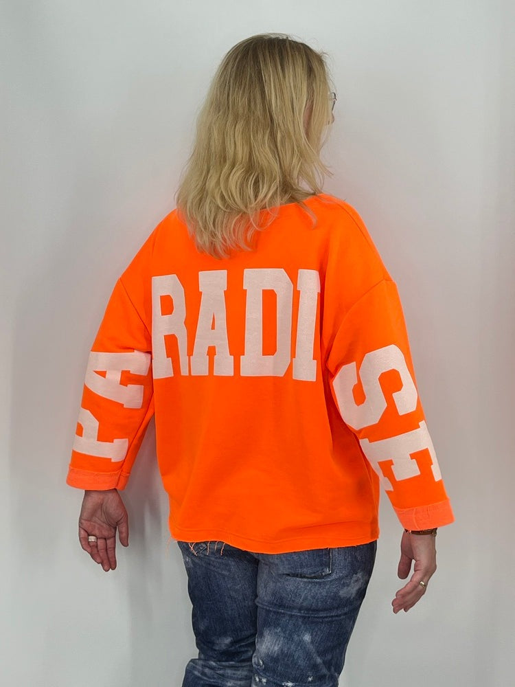 Oversize-Sweatshirt Paradise, orange