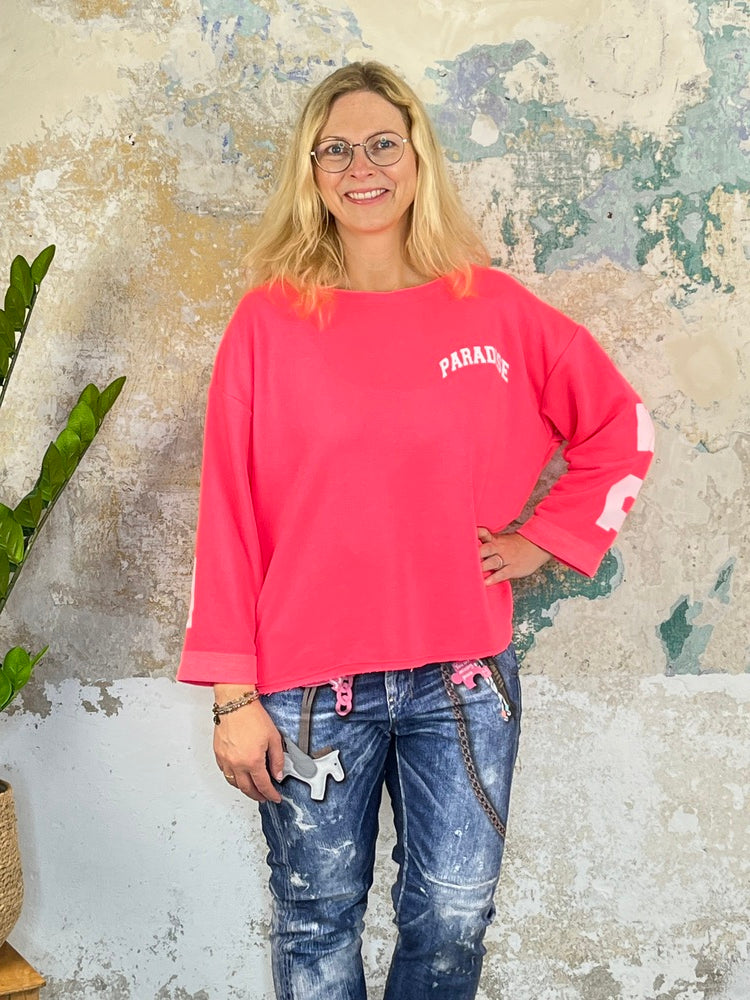Oversize-Sweatshirt Paradise, pink