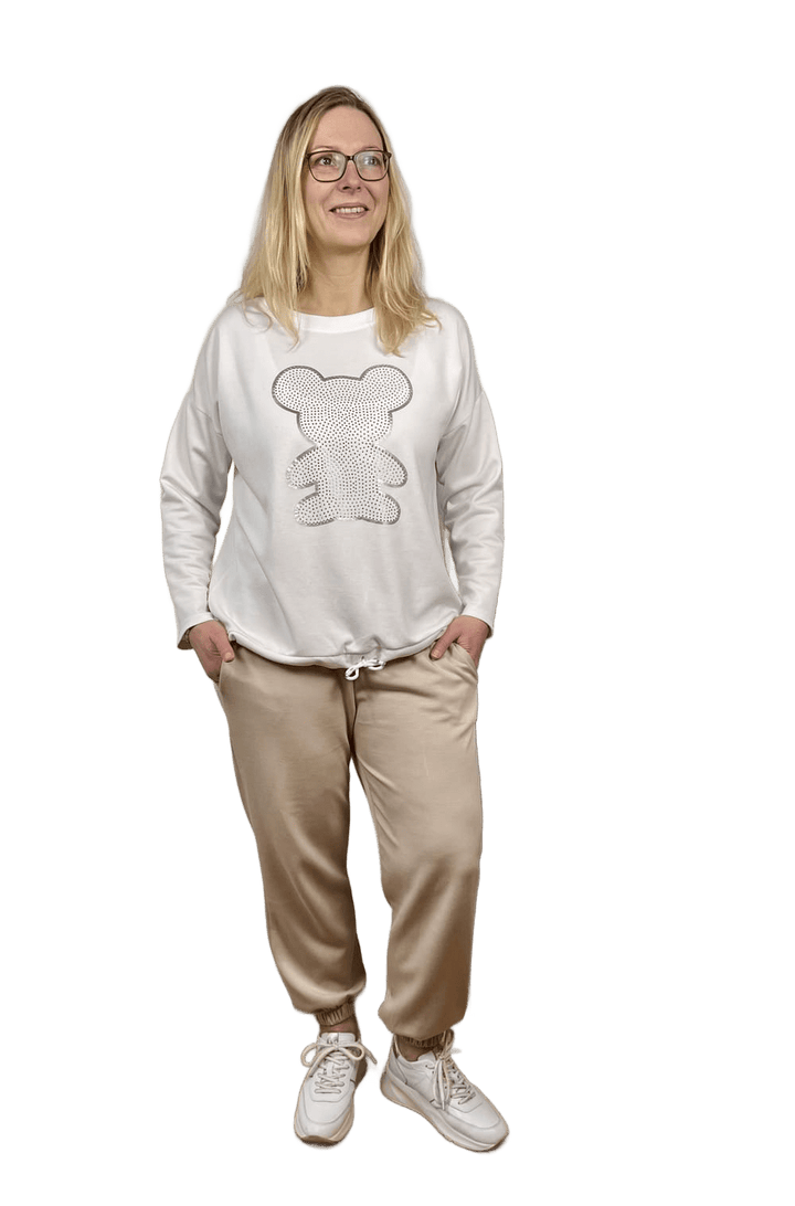 Sweatshirt mit Frontdruck Maus