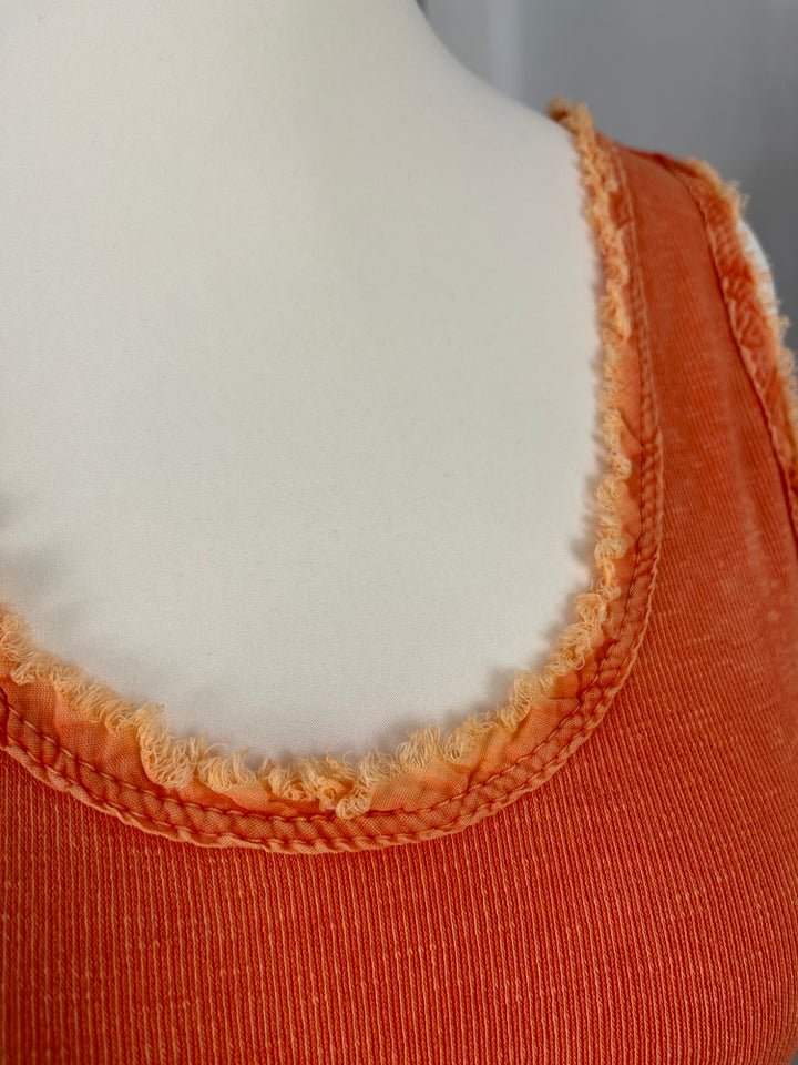 Tanktop mit Fransenkante