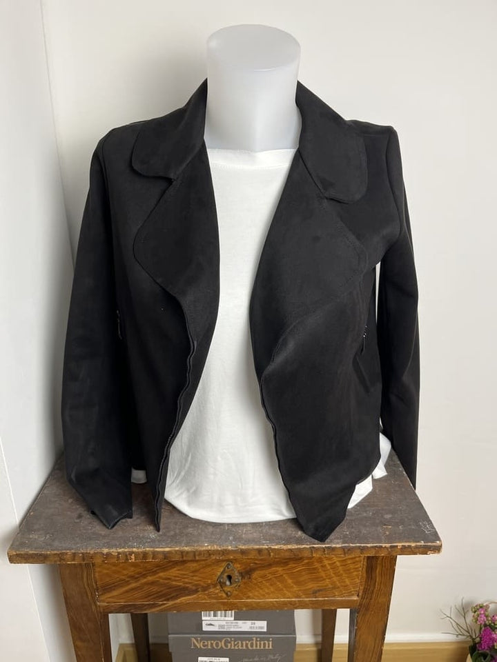 Kurzblazer Velourslederimitat